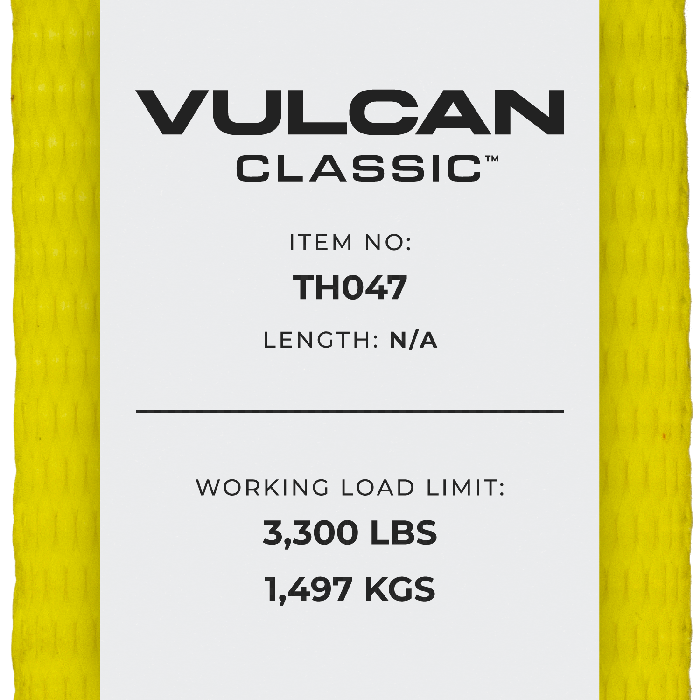 VULCAN Car Tie Downs - Snap Hook - Adjustable Loop - 4 Pack - High-Viz -  3300 Lbs SWL 
