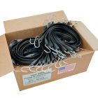 50 Pack -  USA Made Tarp Straps With Crimped Hooks