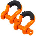 VULCAN Anchor Shackle With Screw Pin - 3/4 Inch - Grade 43 - Rubber Cover - 2 Pack - 9,500 Pound Safe Working Load