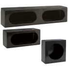 Enclosed Light-Mounting Boxes - Black Steel