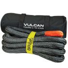 VULCAN Off-Road Recovery Rope - 1-1/4 Inch x 30 Foot - Orange Eyes - 52,300 Pound Breaking Strength - Includes Vented Storage Bag