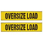 VULCAN Oversize Load Banner with Grommets, 2 Pack - Mesh - 18 Inch x 84 Inch