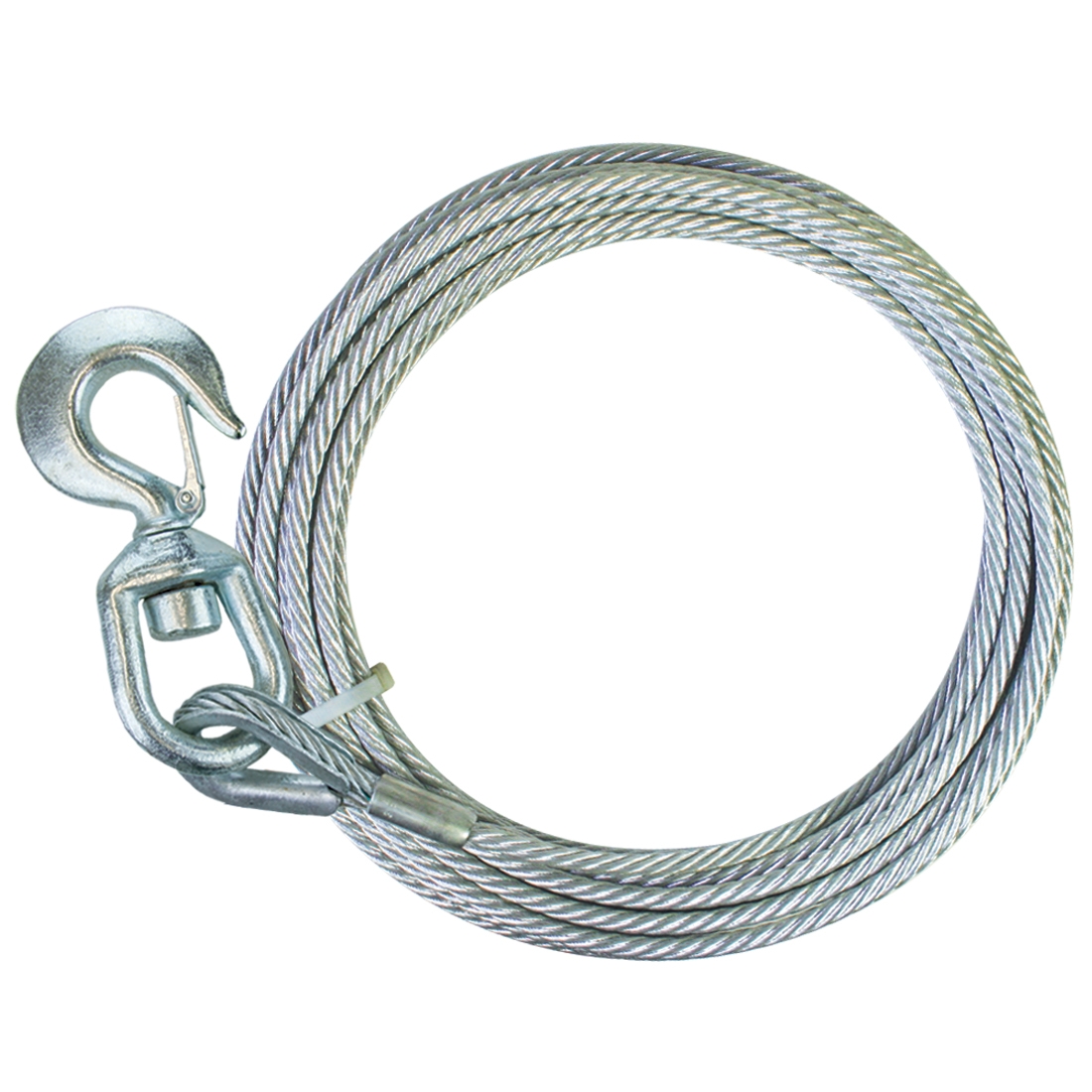 1/2 x 50 EIPS IWRC Steel Core with 3 Ton Swivel Hook BA Products Ships in 1 to 2 Business Days 4-12SC50S Winch Cable 